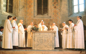 Konventmesse mit Konzelebration durch Erzabt und Konvent in der Marienkapelle von St. Peter in Salzburg