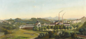 Die Saline in der Au um 1890. © Stadtarchiv Traunstein