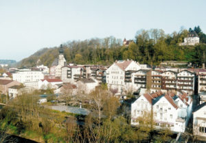 Altstadt mit „Trostberger Orgel“. © Stadt Trostberg