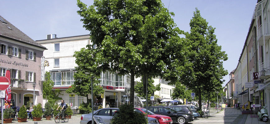 Die Hauptstraße in Freilassing © S. Schwedler