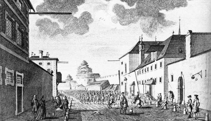 Loretokirche und Kloster. Kupferstiche von Frabz Anton Danreiter, um 1735. © K. Birnbacher