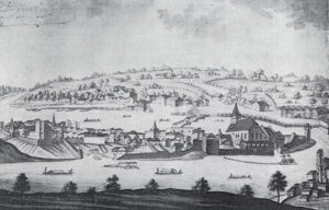 Laufen, Ansicht von 1569. © S. Schwedler