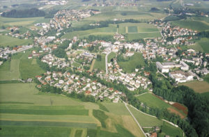 Das Zentrum der Stadt Neumarkt heute. © J. Schwaighofer; Repro Neumarkter Druckerei