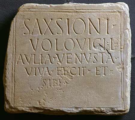 Grabinschrift des Saxsio - Titulus © O. Harl 2004