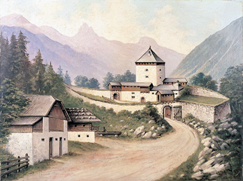 Noch 1809 war der Pass Luftenstein eine heftig umkämpfte Talsperre. © J. Lang/Stadtarchiv Bad Reichenhall