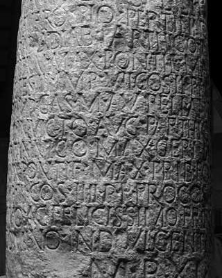 Meilenstein für Kaiser Septimius Severus und Caracalla © O. Harl 2004