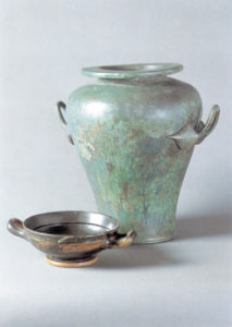 Stamnos und attische Schale © Keltenmuseum Hallein