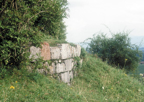 Mauerreste am Schlossberg Tettelham © C. Soika