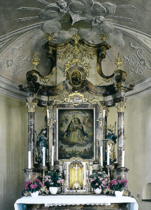 "Maria Dorfen" Altar von 1778 mit dem Gnadenbild von 1722 © Prälat Walter Brugger