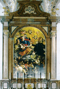 Hochaltar mit Bild "Fürbitte des hl. Leonhard" © K. Birnbacher