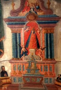 Votivbild mit Gnadenbild und Altar © J. Lang