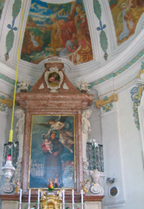 Der hl. Antonius von Padua im Hochaltarblatt © A. Wintersteller