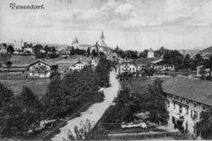 Teisendorf mit Bahnhofstraße und Markt © ROHA Fotothek Teisendorf